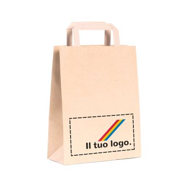 Shopper Kraft white /...