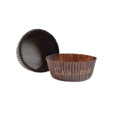 Customizable Brown Circular Baking Cups n.8 (5,8x2,7 cm)