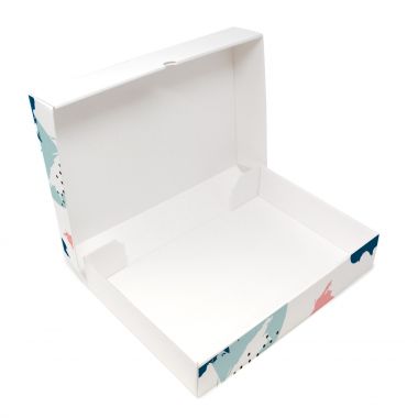 Boxes for pastry to customize - 40x40x7 - up to 4 colours