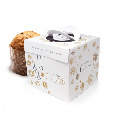 SCATOLA PANETTONE MODELLO CHIC 23 x 23 x 21 cm