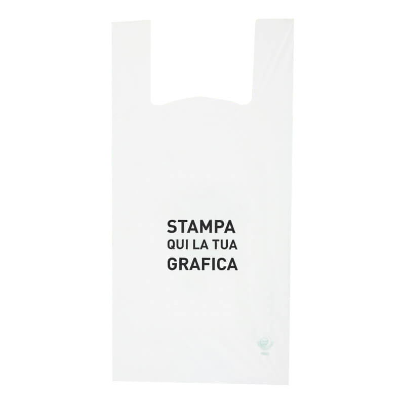Shoppers bio compostabile stampa 1 colore