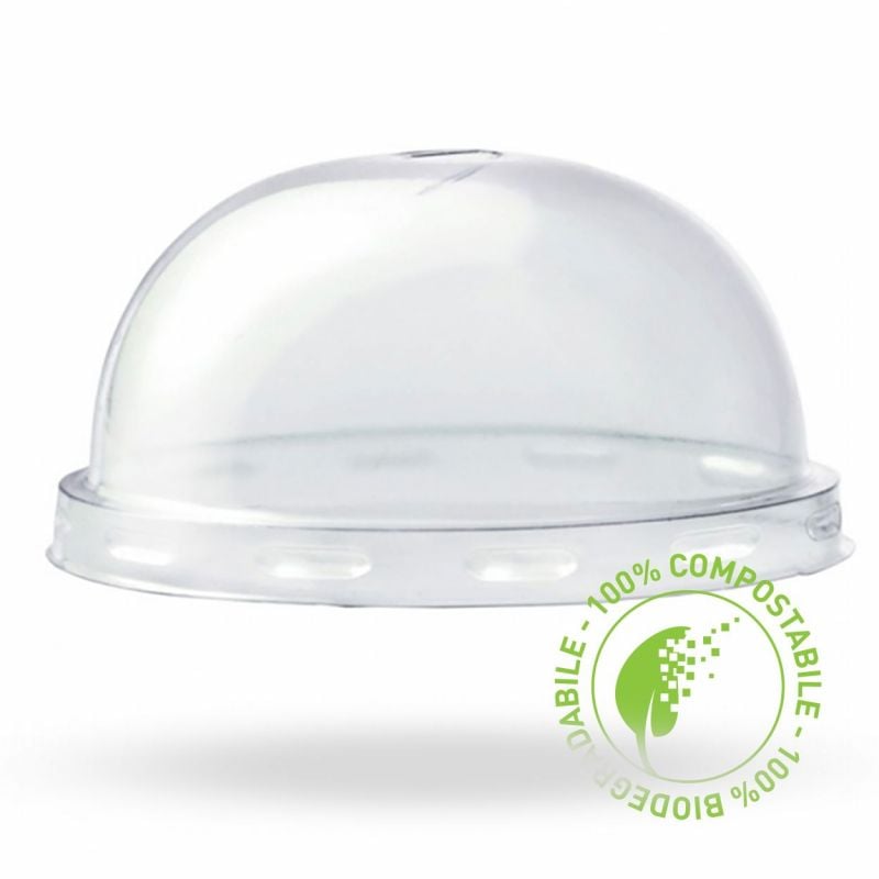 coperchi a cupola compostabili PLA