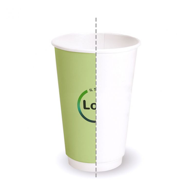 Bicchieri PLA compostabili doppia parete - 350 cc